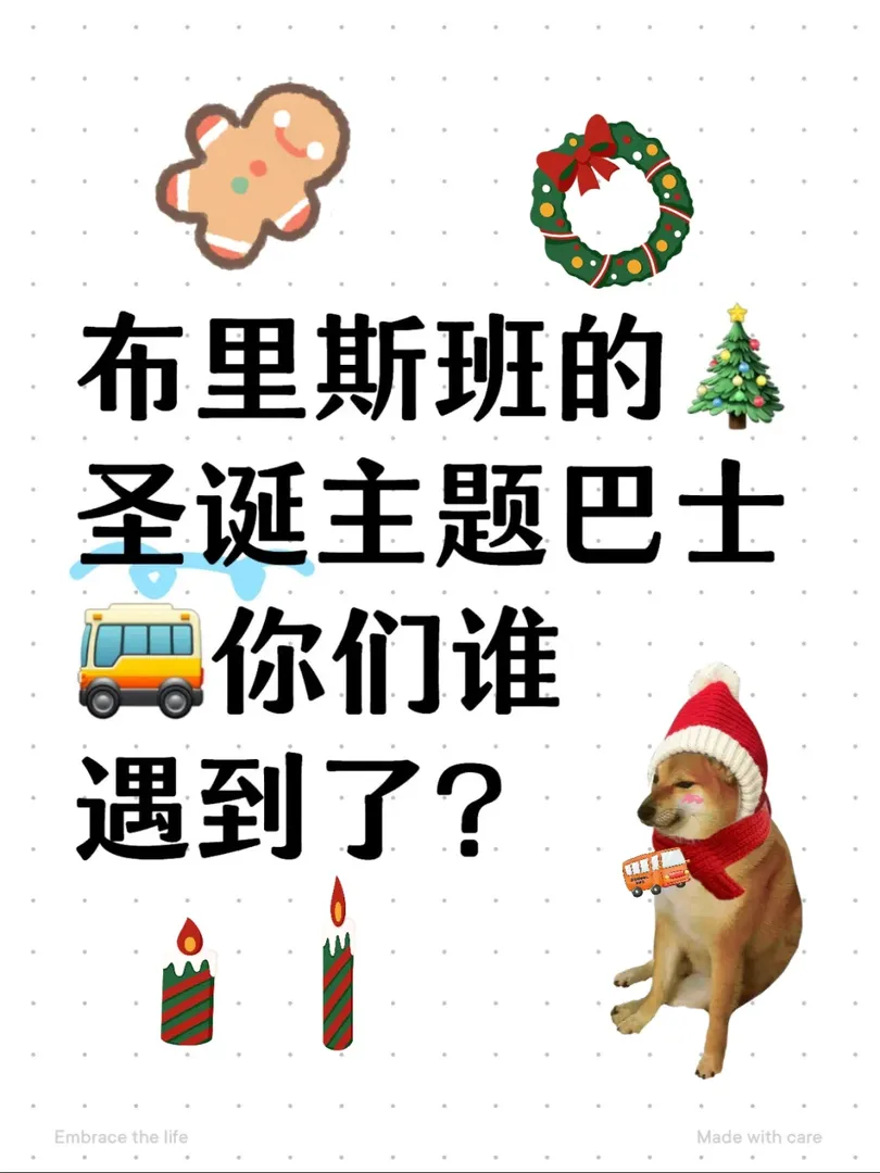 布里斯班的聖誕主題巴士 你們誰遇到了？