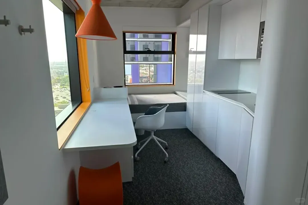 可以看到墨爾本夜景的雙窗studio有多美