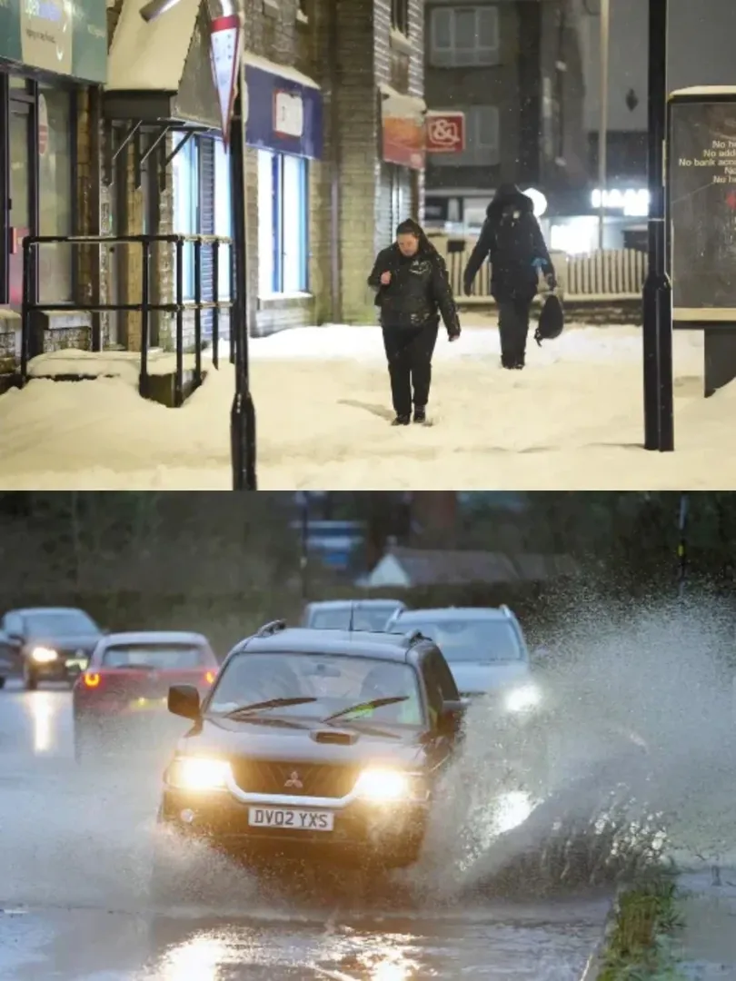 英國暴雪洪水預警！學校停課、交通受阻