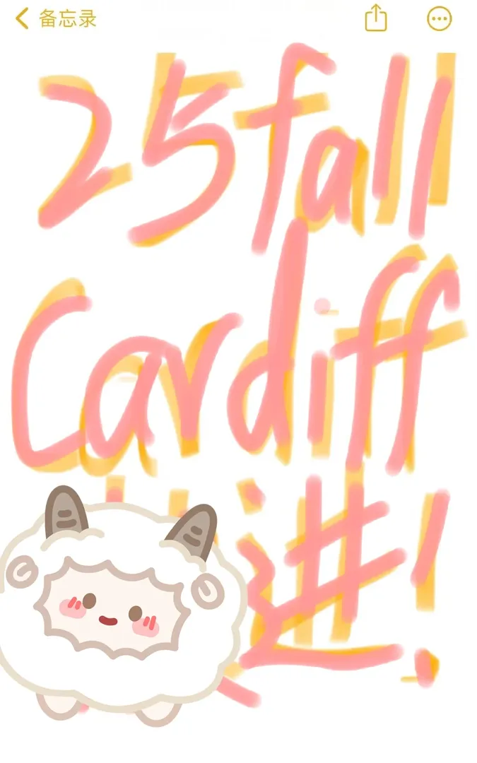 25fall cardiff這麼難申請嗎
