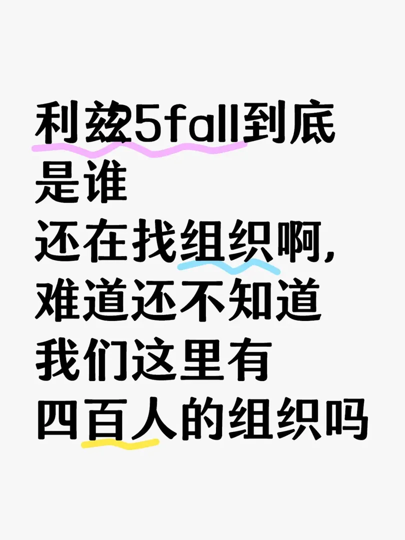 利茲25fall找組織入
