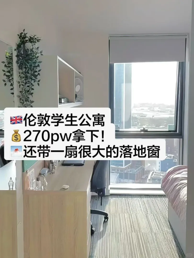 倫敦|有落地窗的房間住起來真的很舒服