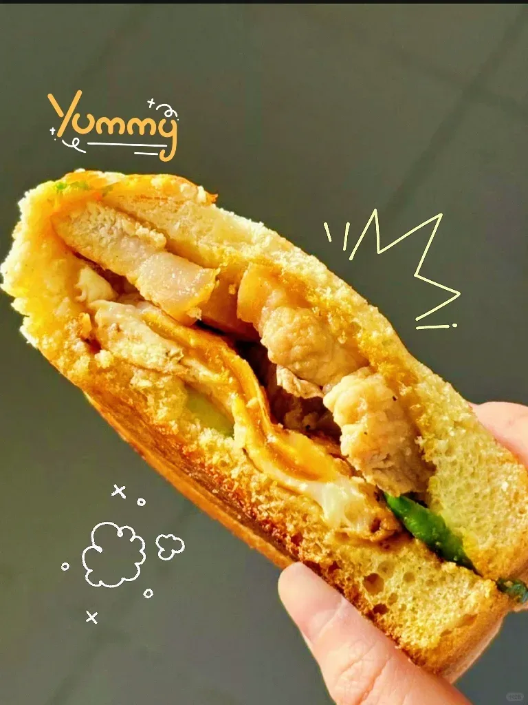 做三明治也能做出成就感☺️