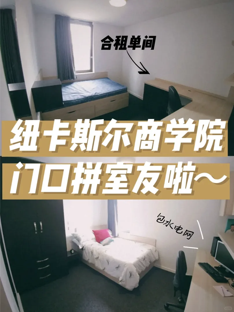 英國紐卡斯爾商學院拼室友 合租單間包bill