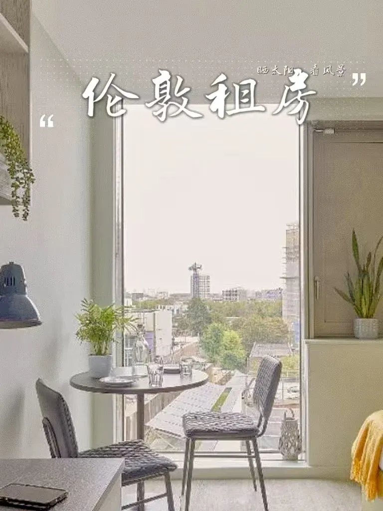 倫敦公寓看日落🌄 