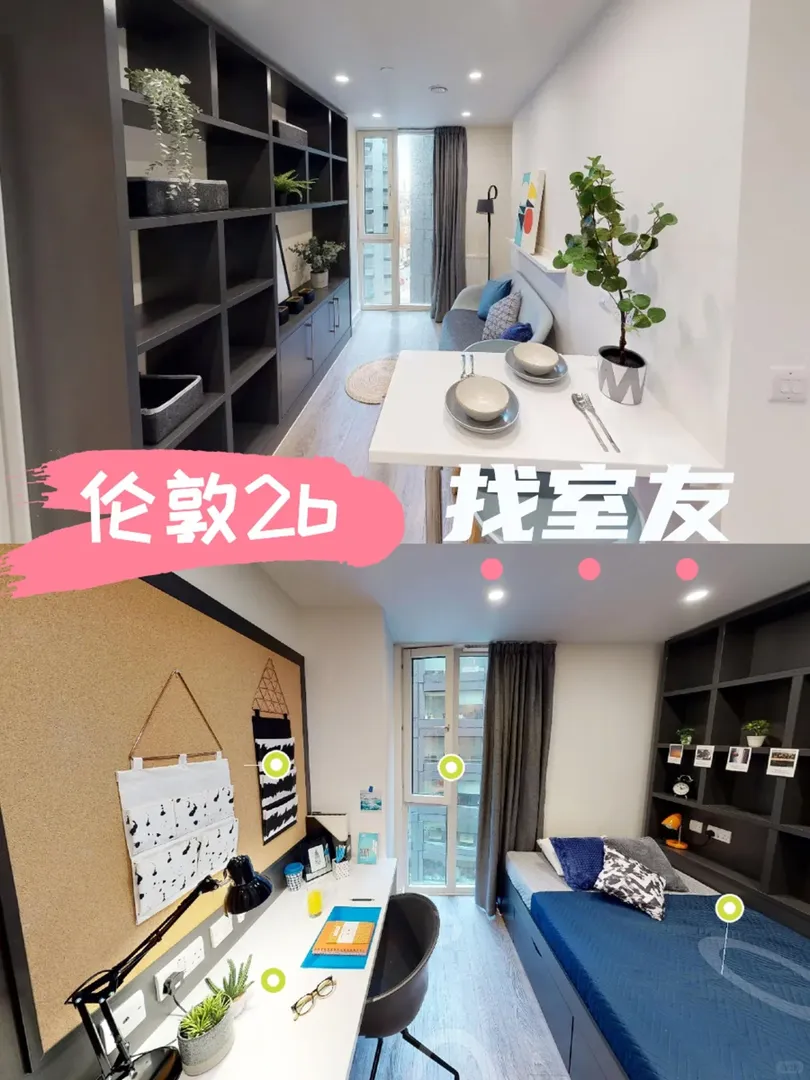 倫敦租房｜1區2b找室友 25fall的來