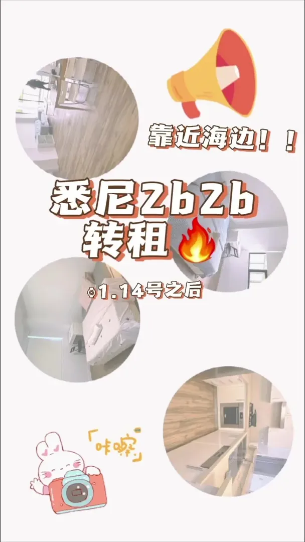 📢雪梨市中心寶藏公寓轉租