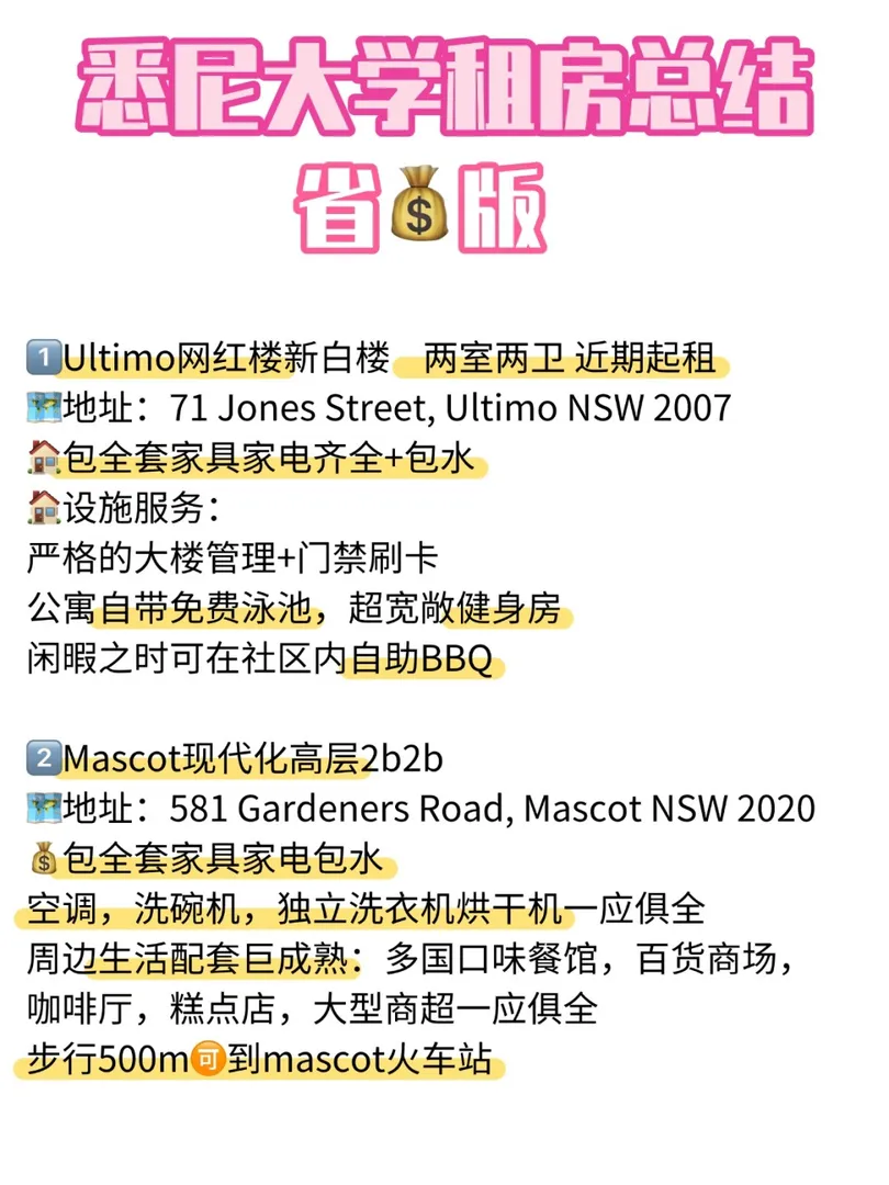 都讓一讓🔥雪梨大學studio吐血整理