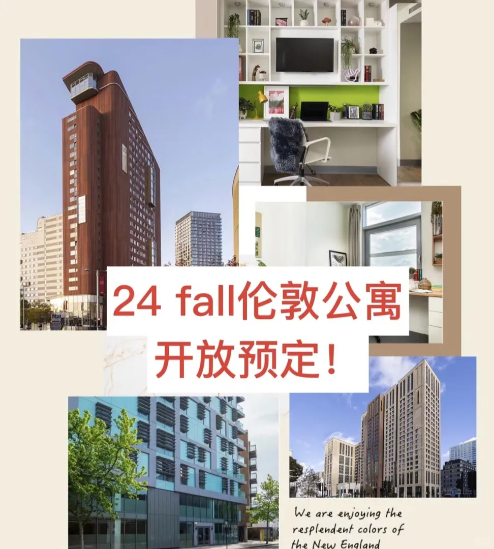 排隊！倫敦24fall熱門公寓預訂