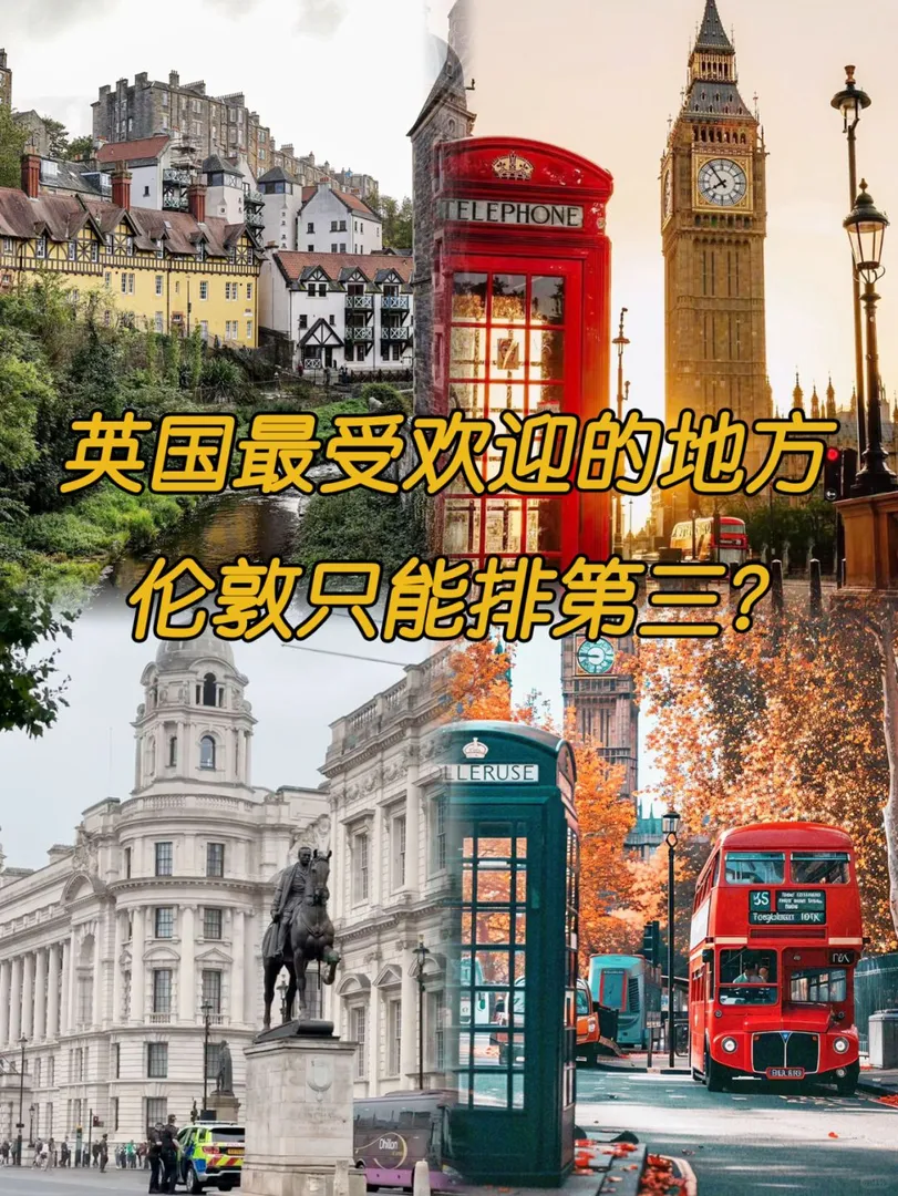 🇬🇧英國受歡迎的城市，倫敦排不進前二