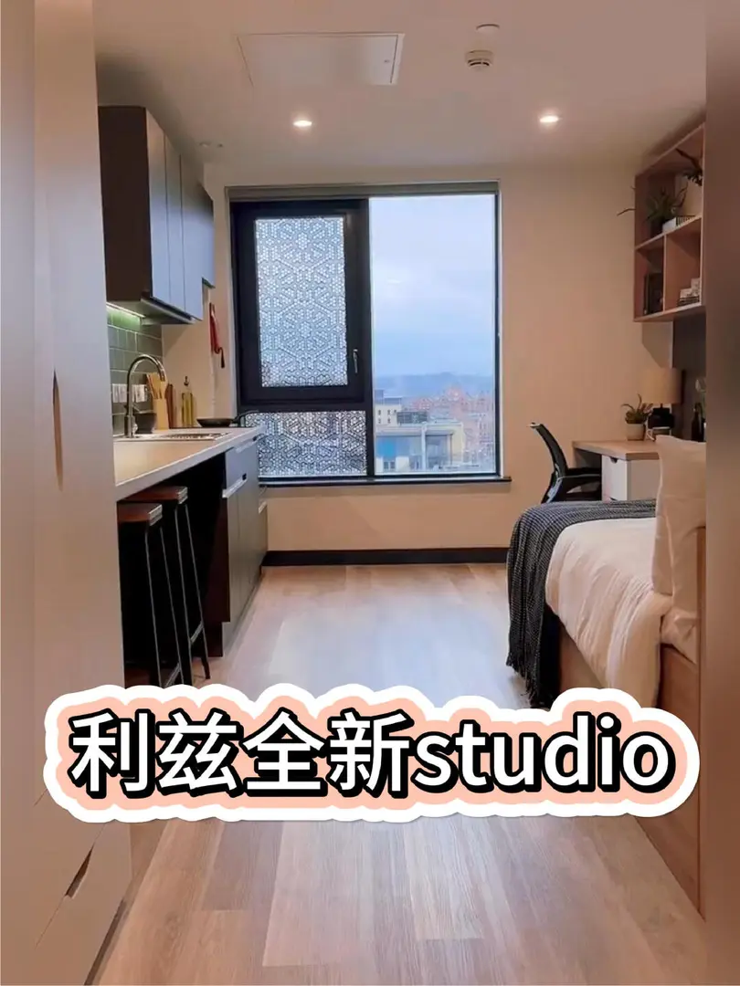 利茲租房｜利茲全新studio+落地窗+包bill