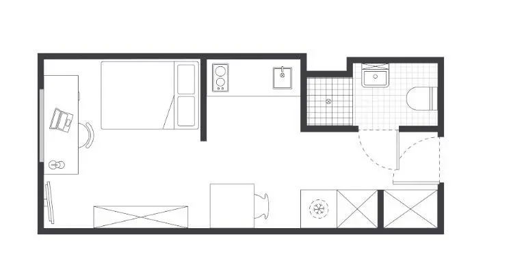 UTS旁｜可短租的低價studio 包家具和bill