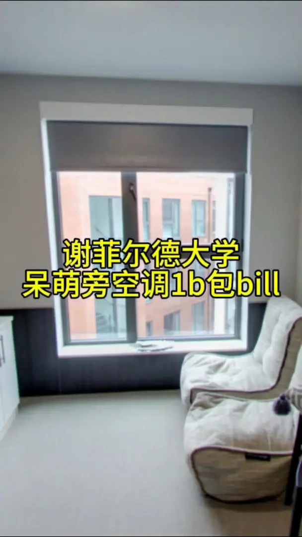 謝菲爾德大學，呆萌旁帶空調1b包bill～!