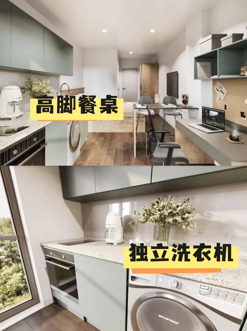 華威低預算住這裡！洗衣機 +步行到校+大窗