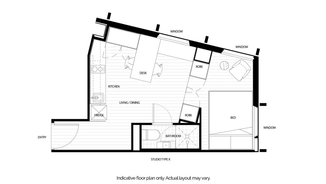 墨爾本支持短租的studio，合租戶型也有