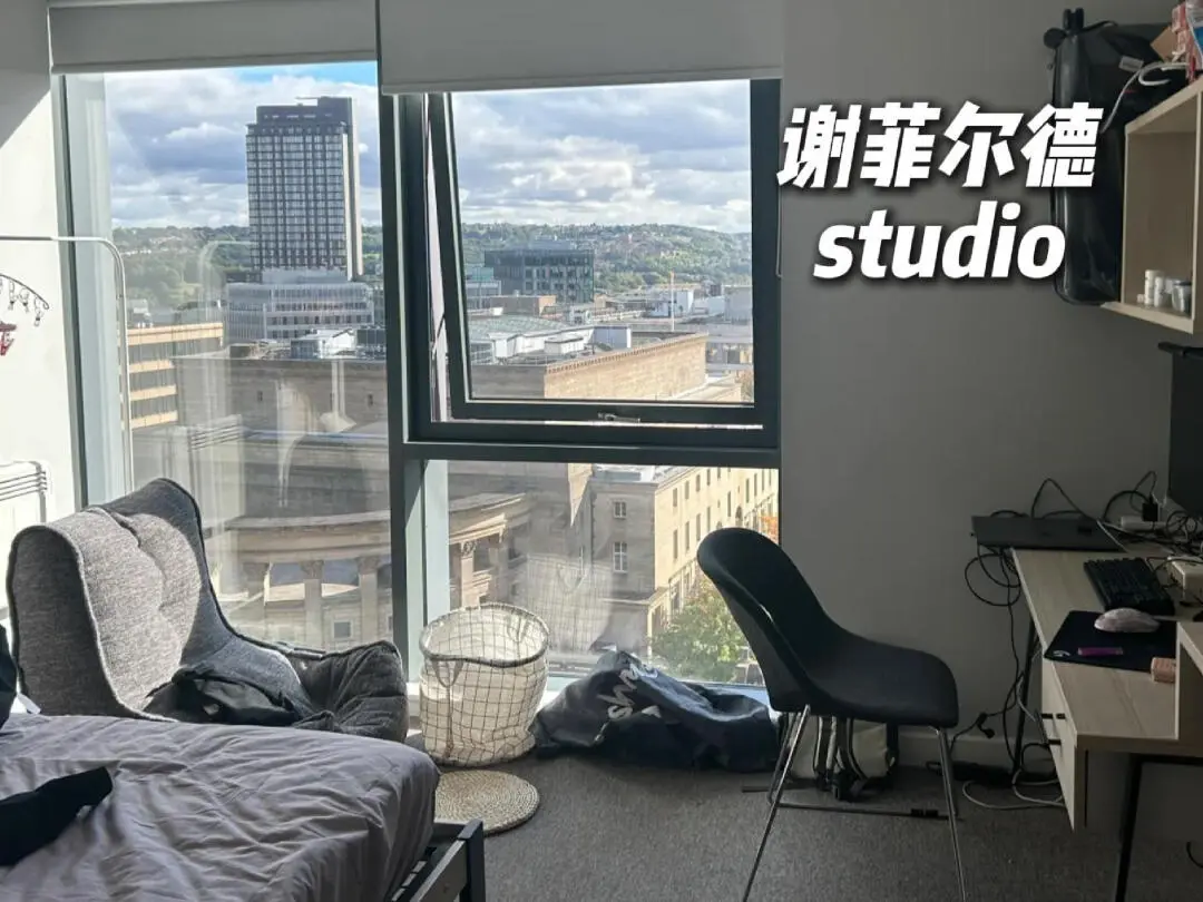 🔥謝菲大落地窗的房間view真滴太棒了😭
