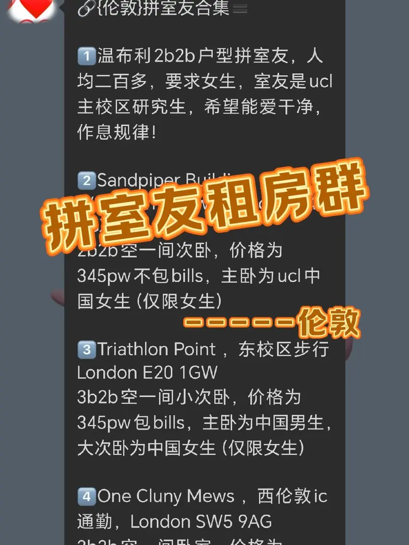 25fall拼室友搭子群聊