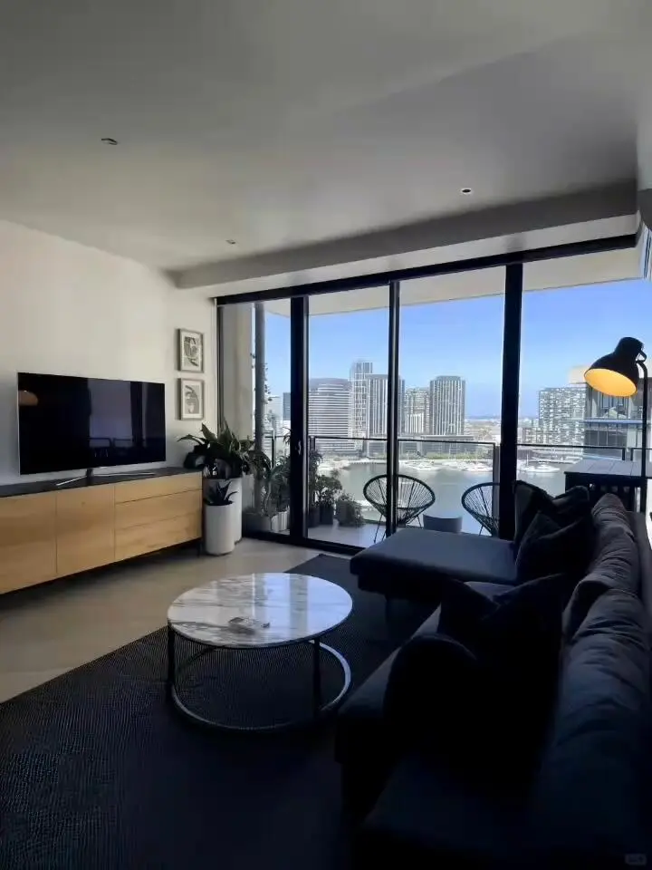 墨爾本docklands～2b2b帶陽台、洗衣機