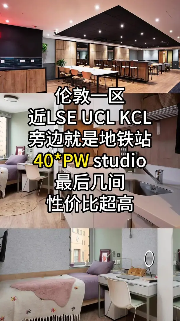 🔥倫敦一區400+Studio！學生黨閉眼沖！