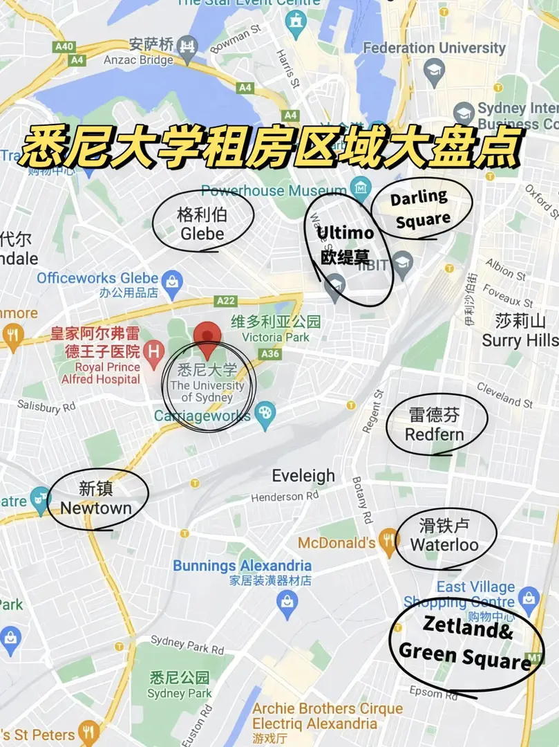 USYD留學生｜保姆級租房區域推薦