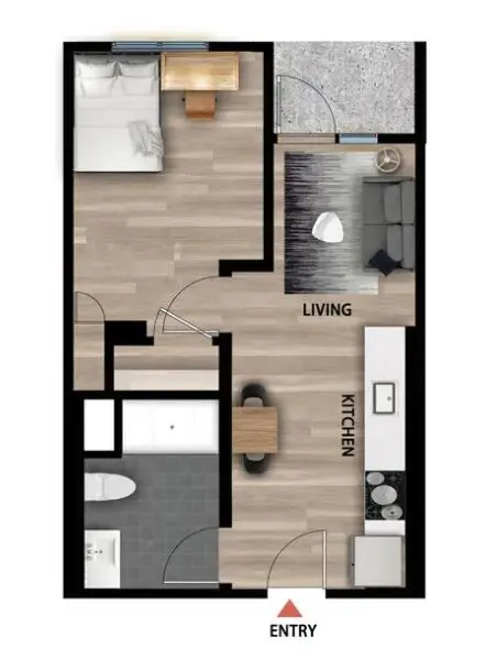 🔥KTown神仙1b1b急出！陽台看落日+室內洗烘