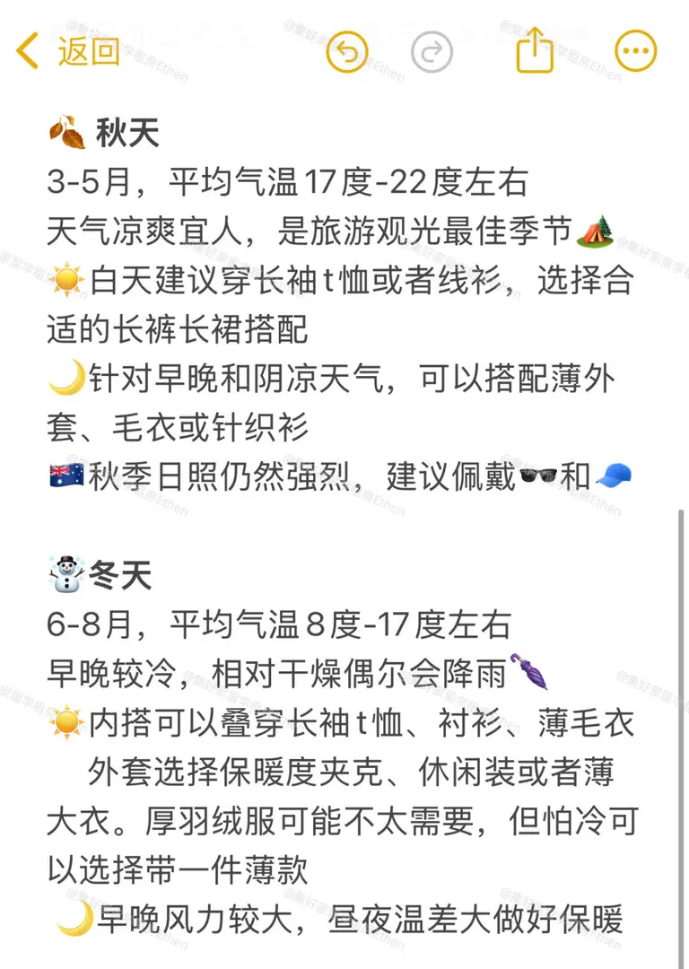 雪梨留學別再亂帶衣服啦❗️怎麼穿更合適❓