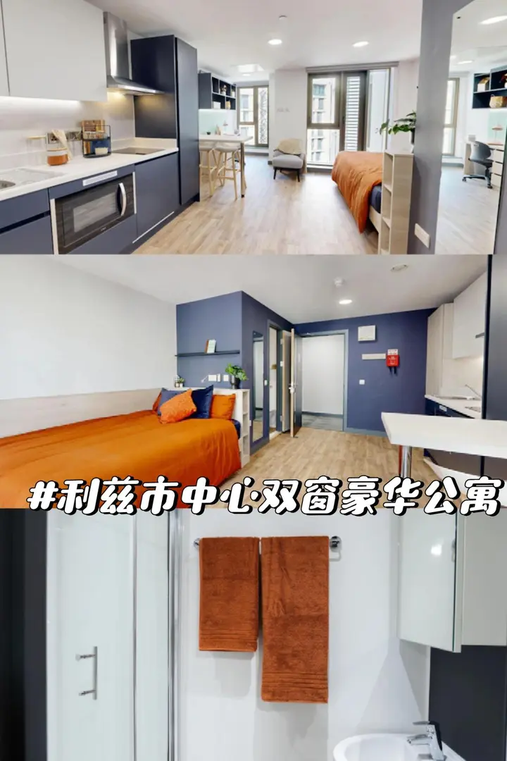 利茲市中心豪華雙窗studio🔥