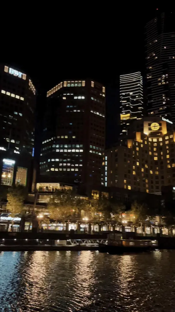墨爾本城市夜景真的很美～