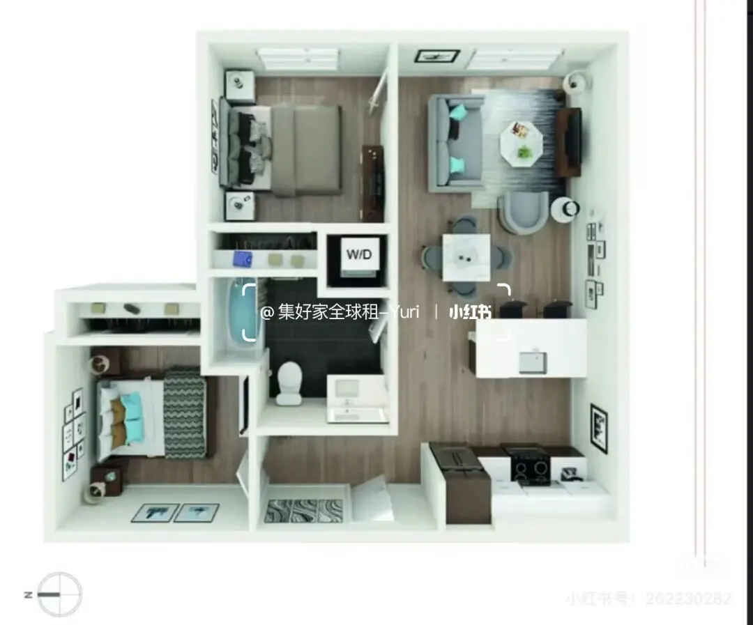 🇺🇸La轉租一套1b➕den，急轉價格不高！