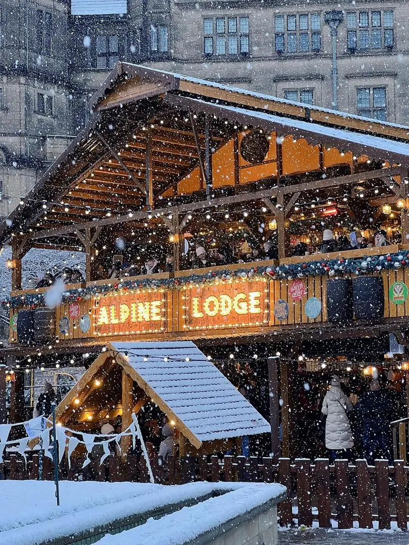 在下雪天拍到了鐘樓🌲