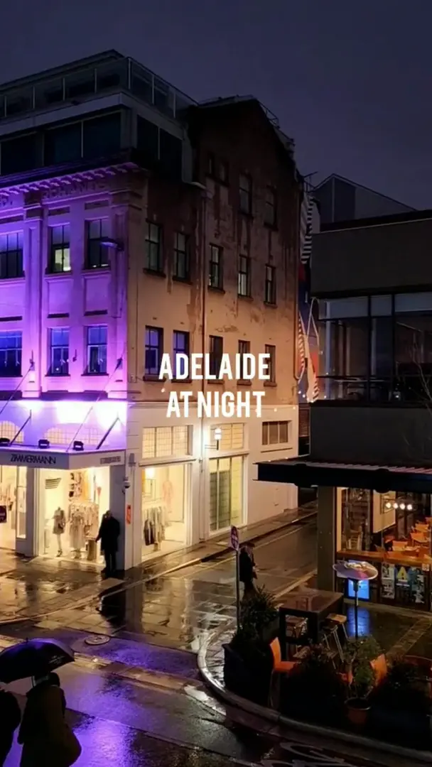 阿德萊德在晚上照亮阿德萊德～