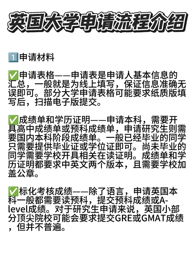 🇬🇧英國大學申請流程介紹