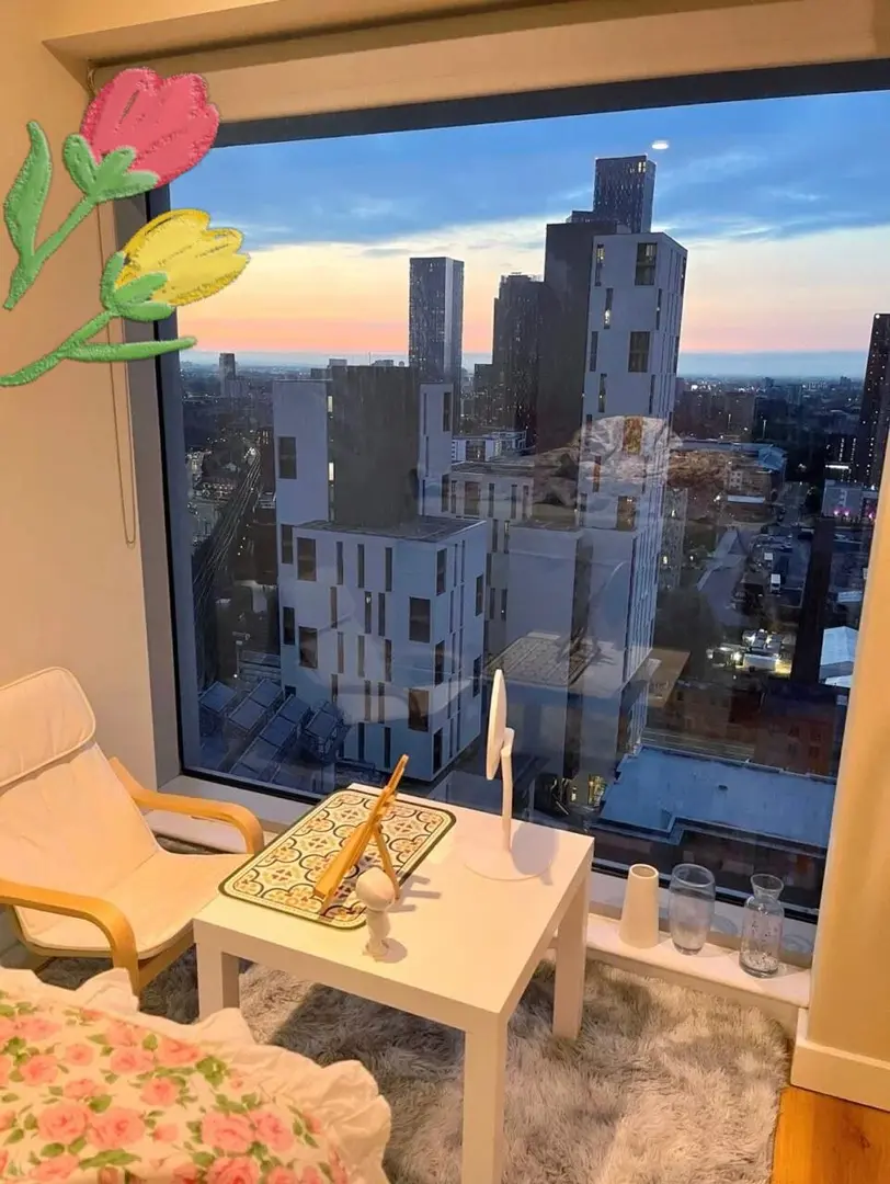 曼城studio｜大落地窗包bill還帶空調啊~