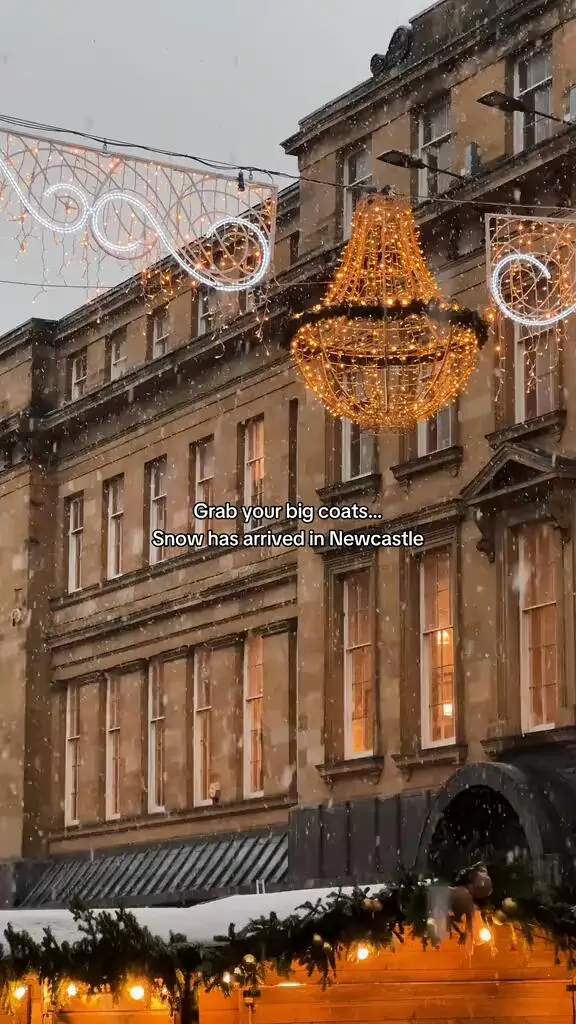 纽卡斯尔下雪啦！❄️