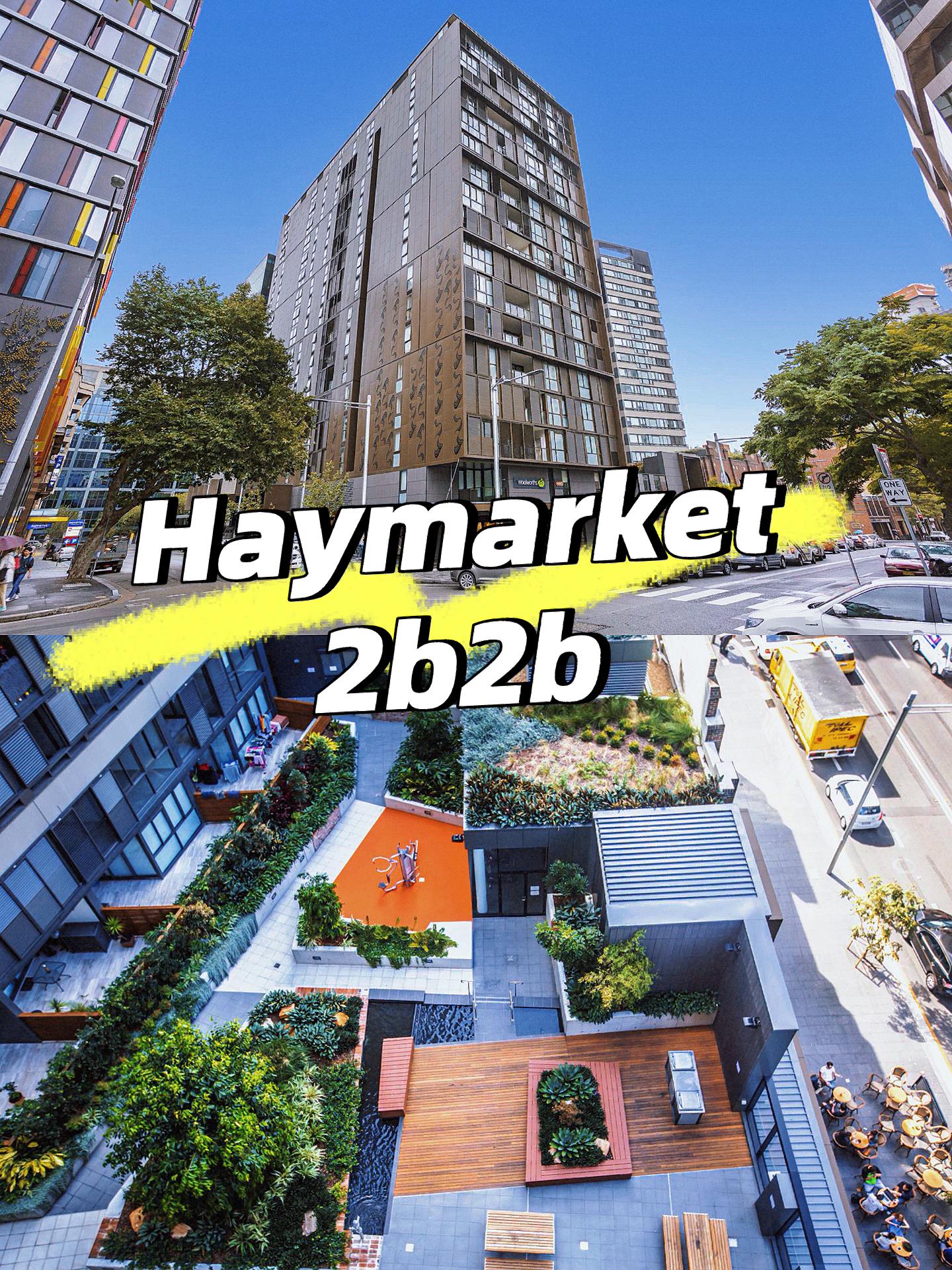 悉尼CBD中心租房两房两卫Haymarket