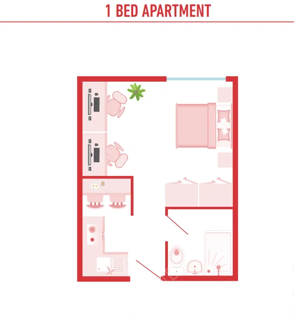 诺里奇单身公寓租房[单身公寓]Crown Place – Norwich